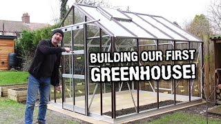 I’m finally building our new 8’ x 10’ aluminium greenhouse!