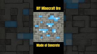 DIY Concrete Minecraft Diamond Ore — single-use PLA mold