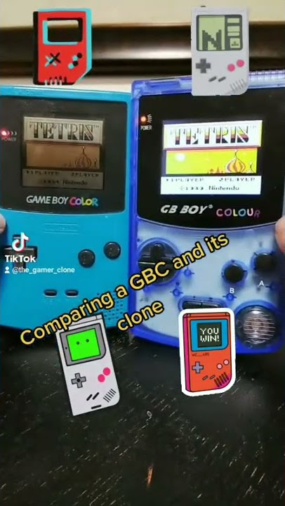 #gbc clone console GB Boy Colour vs Gameboy Color