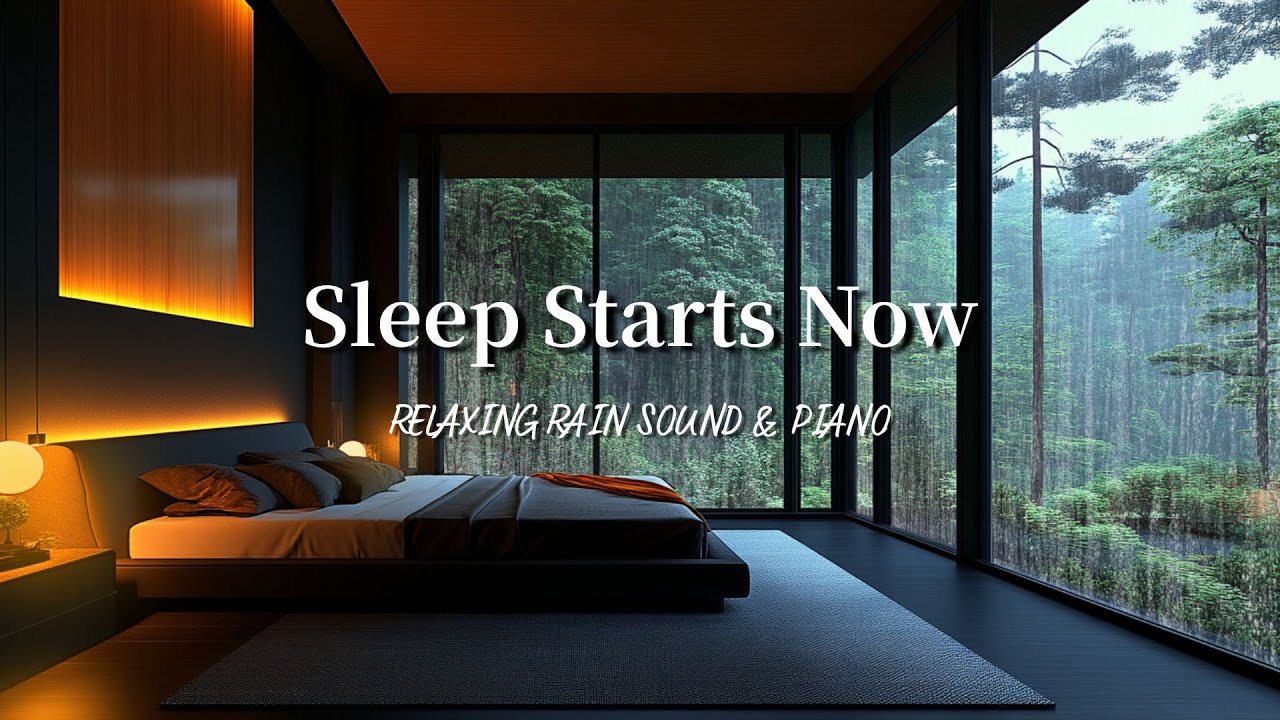 Rain Deep Sleep Music in Cozy Bedroom | Healing Music for Sleeping & Relaxation