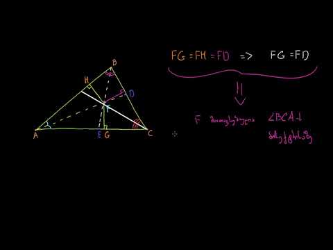 სამკუხედის ბისექტრისების გადაკვეთის წერტილი და ჩახაზული წრეწირი