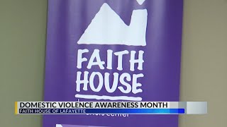 Faith House hosts vigil for Domestic Violence Awareness Month