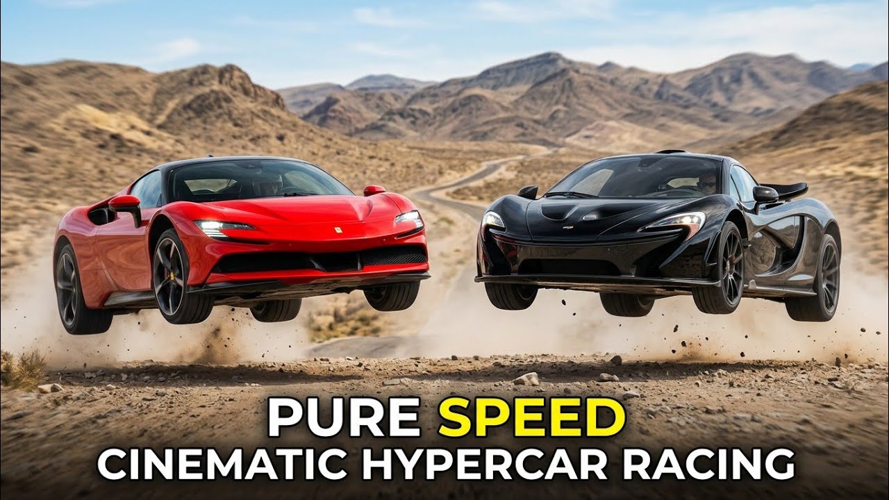 Master Red Hypercar vs Rivals | High Speed Racing Cinematic #HighSpeed