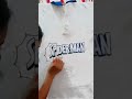 front part of hand-print SpiderMan t-shirt 👕✨🤩