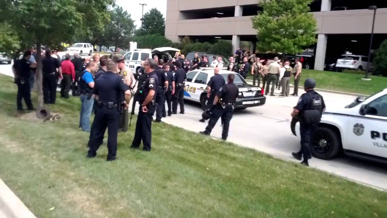 Massive police response to shooting, ComEd Building, Oakbrook, IL - YouTube