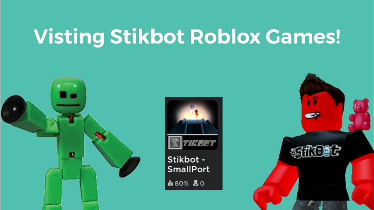 Playing Stikbot Roblox Games Youtube - stikbot plays roblox