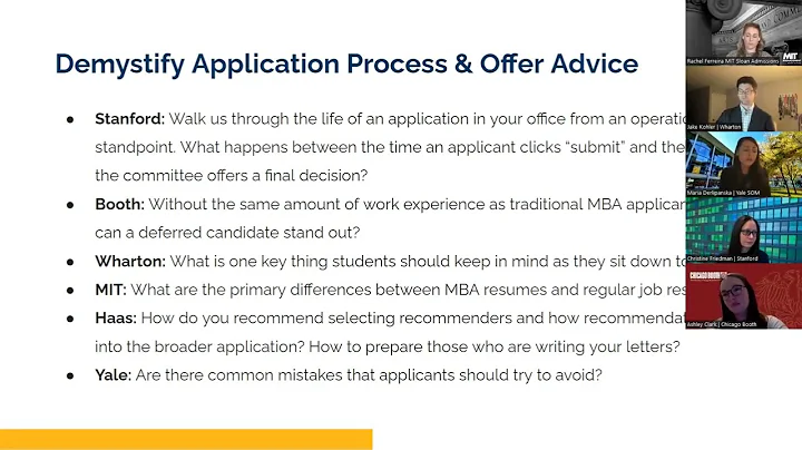 Demystify Deferred MBA Application Process