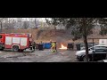 Pożar w okolicy śmietnika