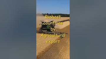Richest countries by agricultural exports #shorts