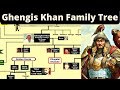 Genghis khan family tree  who was his most brutal son