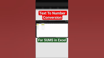 Text to Number Conversion for Sums in Excel! #excel #dataextractor #excelshortcuts