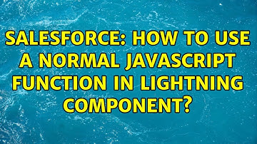 Salesforce: How to use a normal Javascript function in Lightning Component? (2 Solutions!!)