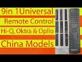 Universal Remote Control – Original Replacement for PEC, Hi Q, Oktra & Opllo China Models