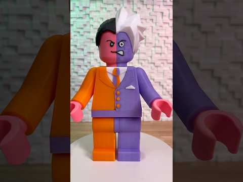 3d printed two face DC Comics #twoface #lego #twoface #dccomics #3dprinting #bambulab #3d #fyp