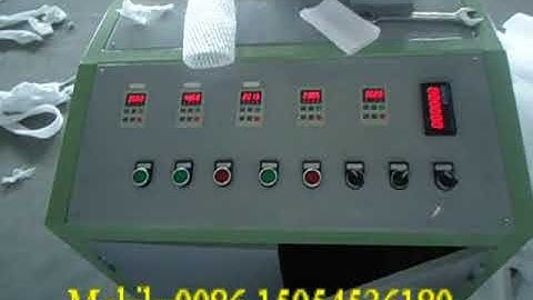 The video of the PE foam net production line