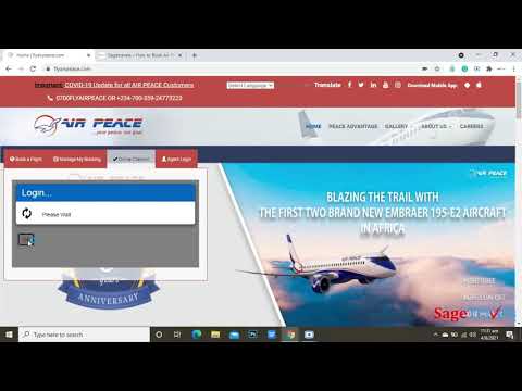 Steps On How To Check In Air Peace Flight Ticket Online