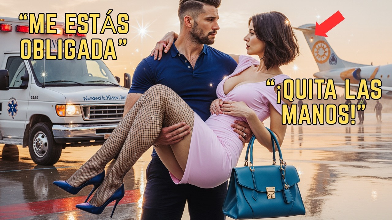 Padre soltero en la fila 17… todo cambia cuando el avión cae y la millonaria dice su nombre.