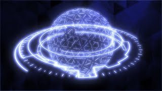 Abstract Futuristic Globe HUD Element Digital Grid Sphere Rotating 4K UHD 60fps 1 Hour Video Loop
