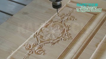 RAPIDTECH M1325B CNC router sample making for Egyptian customer