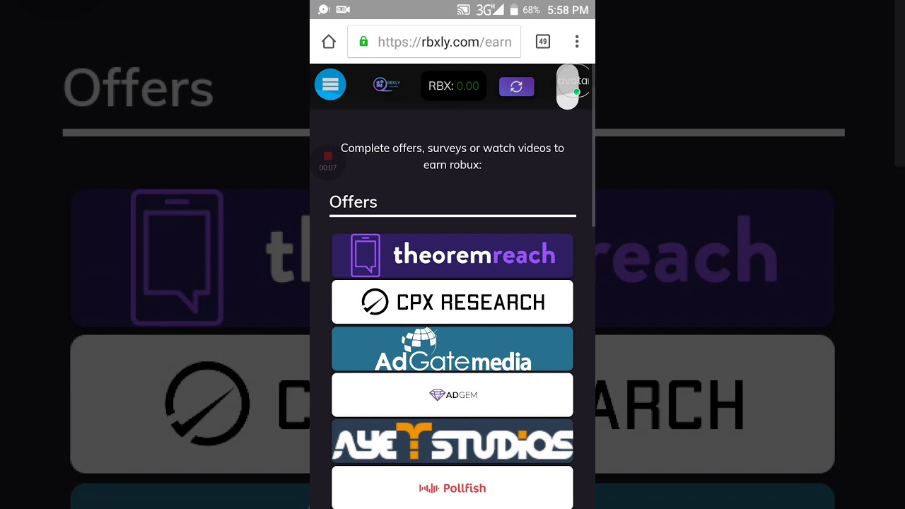 How Earn Robux For Roblox Free On Rbxly Youtube - earn robux by completing surveys