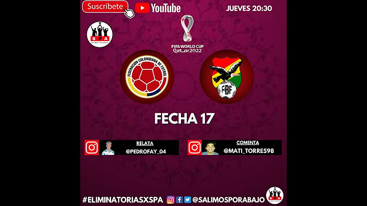 COLOMBIA VS BOLIVIA - EN VIVO - ELIMINATORIAS CONMEBOL - DEFINICIÓN EMOCIONANTE