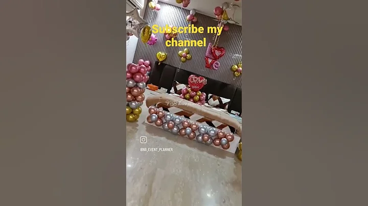 balloon decoration ideas NB event planner all types of balloon decorations 🤩☺️🤩🤩❣️😍🥰#shorts #short 😍