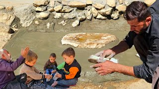 🌾 A Day of Kindness and Tradition — Salahadin Visits His Family and Helps Rebuild the Old Mill 🐑❤️