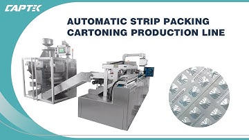 Automatic Strip Packing and Cartoning Production Line | Strip Packing Machine | Cartoning Machine
