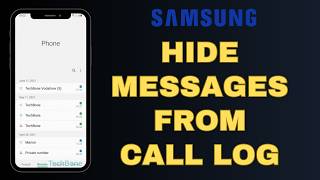 Why is there message received or message send notification on recent call list on Samsung (Hide it)