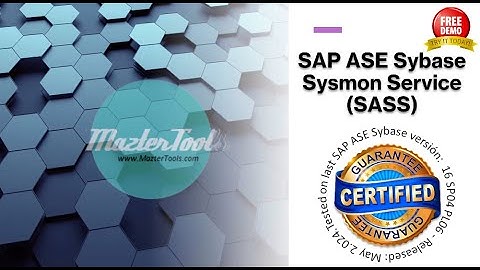 SAP ASE Sybase Sysmon Service Detail Info