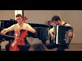Tintin gnrique  theme music  duo made in belgium cello accordion duo