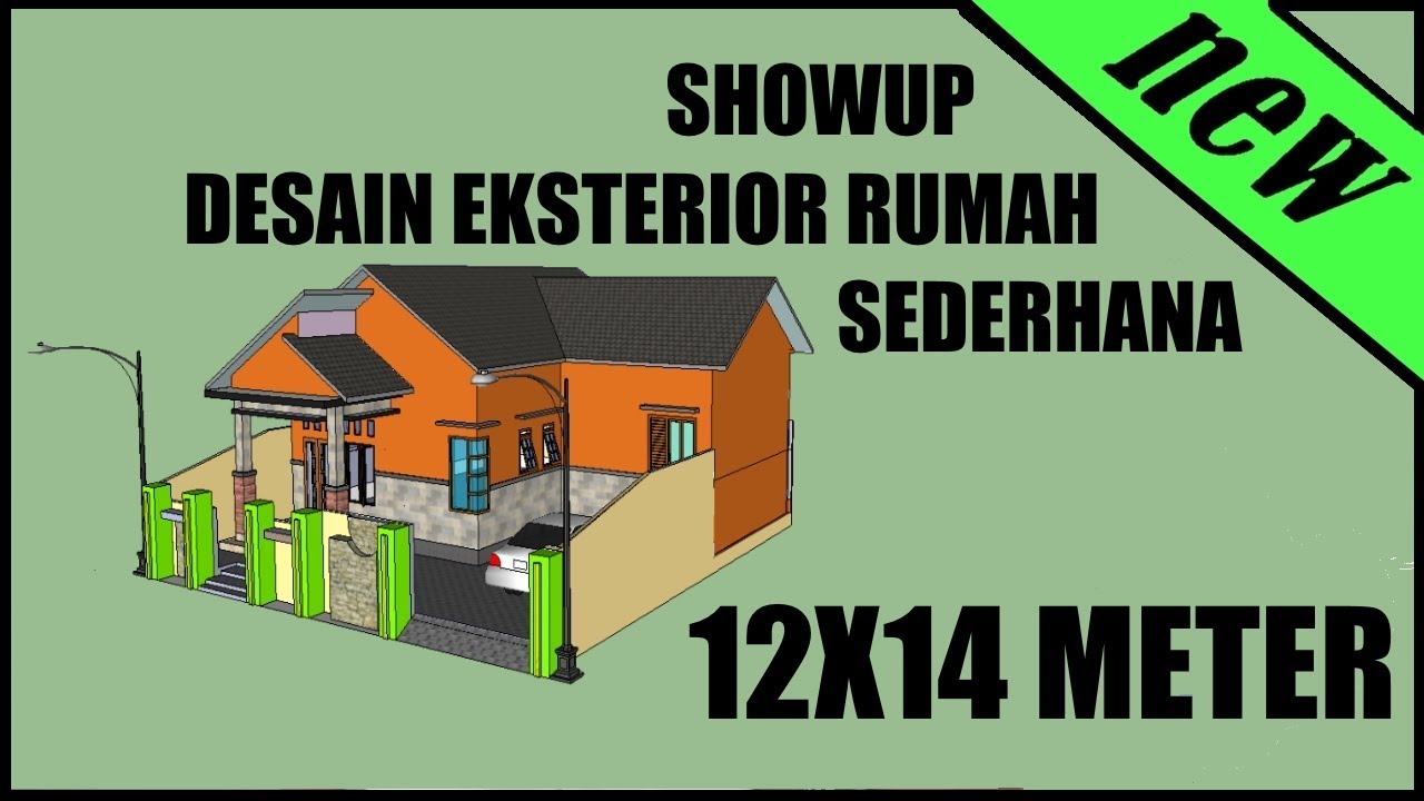 Showup Desain Eksterior Rumah Luas Tanah 14x12 M Youtube