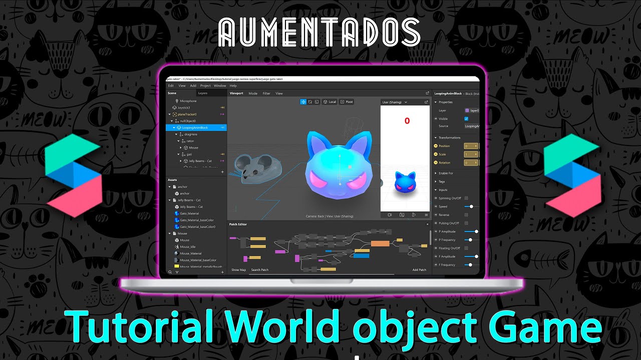 Tutorial World Object Game Spark Ar studio - YouTube