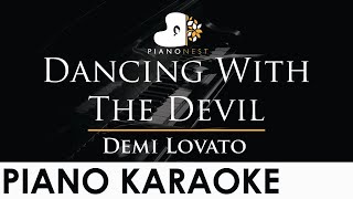 Video thumbnail of "Demi Lovato - Dancing With The Devil - Piano Karaoke Instrumental Cover with Lyrics"