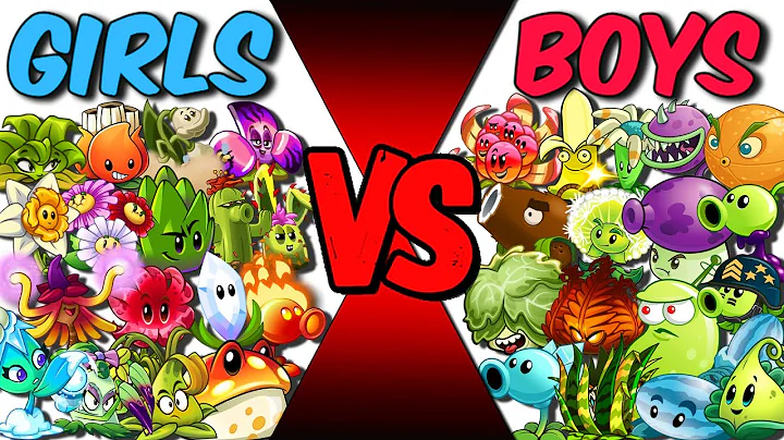Team GIRL vs BOY Plants - Who Will Win? - PvZ 2 Team Plant vs Team Plant