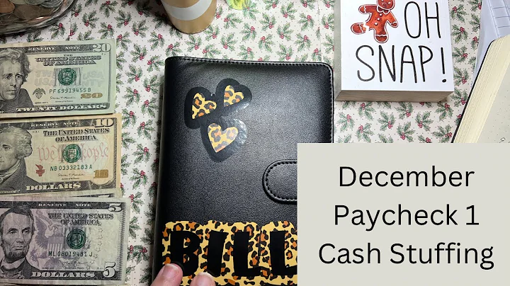 Cash stuffing December Paycheck 1 #cashenvelopesystem #debtfreejourney #cashstuffing