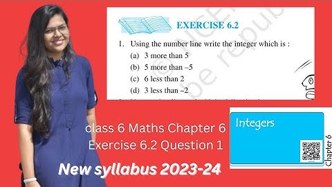 Class 6 maths chapter 6 Exercise 6.2 Question 1 | Intergers Class 6 | Using the number line