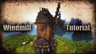 [Minecraft Tutorial] How to build a Realistic Medieval Windmill