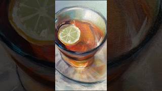 Лакирование🖼️ #painting #varnishing #cupoftea #tutorial #живопись #акрил #chika