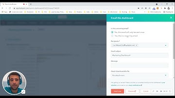 Email your HubSpot dashboards - make a weekly recurring email
