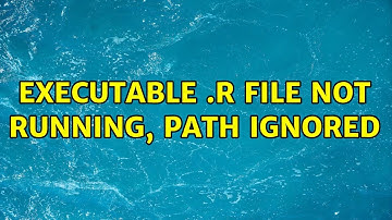 Executable .R file not running, path ignored (2 Solutions!!)
