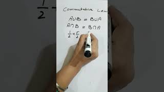 Commutative Law Explain || By easy Method || #maths #education #mathematics #shortsfeed #shortvideo