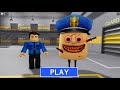 Escaping from a BARRY'S SCARY HEAD PRISON RUN! And BECAME a BARRY SCARY HEAD #roblox #obby