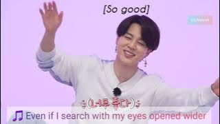 BTS V sang 'Coward' by Buzz (English lyrics) on Run BTS