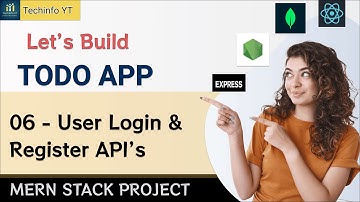 Login And Register API  | Mern todo App | | Mern Stack Project