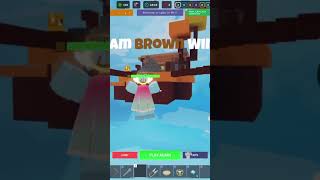 We won! #shortsfeed #roblox #bedwars #bedwarswin #win #brown #bedwarsroblox #trend