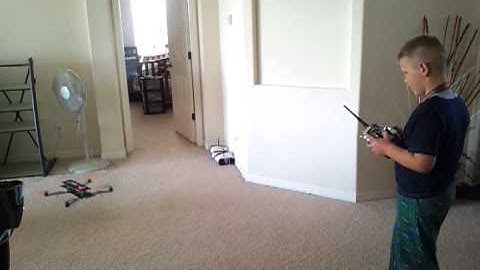 Ireland age 7 / first flight CC3D & iconic-X FPV  ( NOT QAV500 )