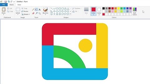 How to draw the Google Gallery logo using MS Paint | How to draw on your computer