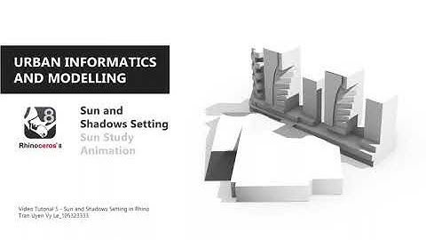 V5 - Sun and Shadows Setting in Rhino
