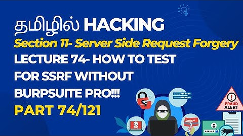 Lecture 74- How to test for SSRF Without BurpSuite PRO